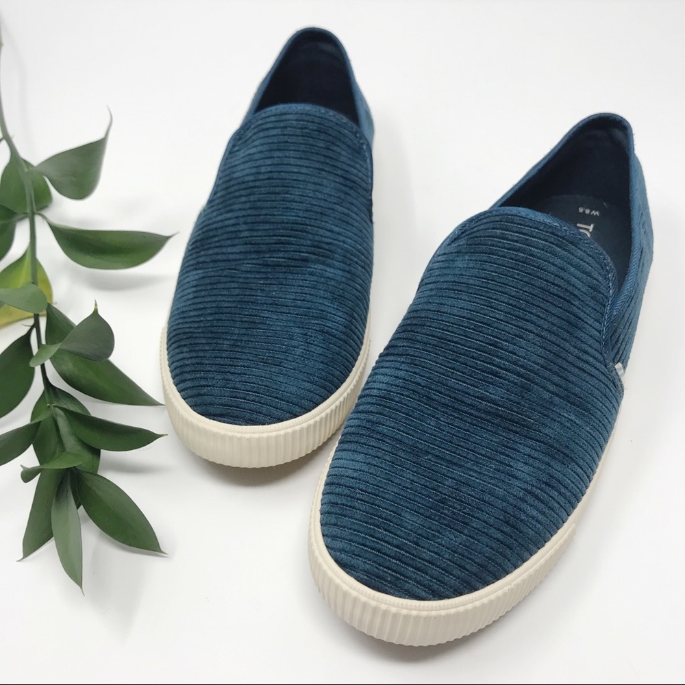Toms • Atlantic Blue Clemente Slip On • Size W8.5